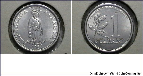 Paraguay 1986 1 Guarani KM# 165 