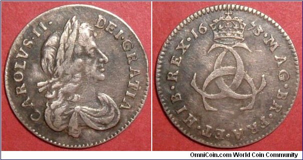 Charles II Threepence 1673