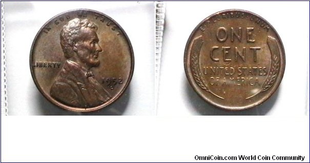 U.S. 1952-D 1 Cent KM# A132 