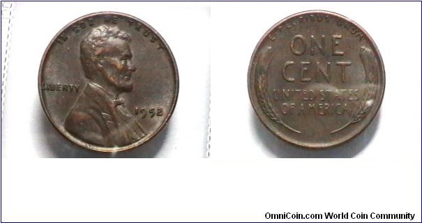 U.S. 1952-P 1 Cent KM# A132 