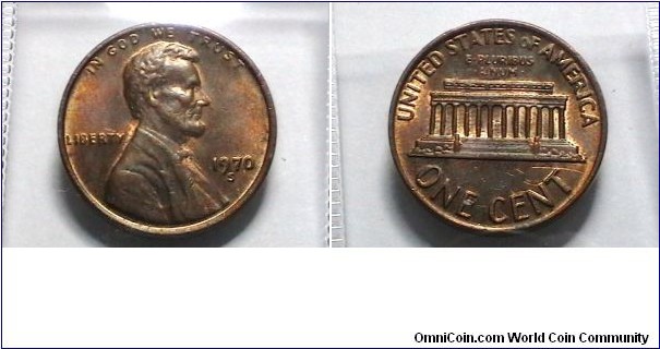 U.S. 1970-S 1 Cent KM# 201 