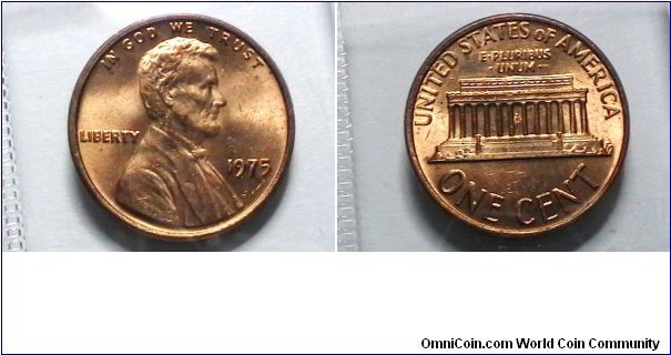 U.S. 1975-P 1 Cent KM# 201 
