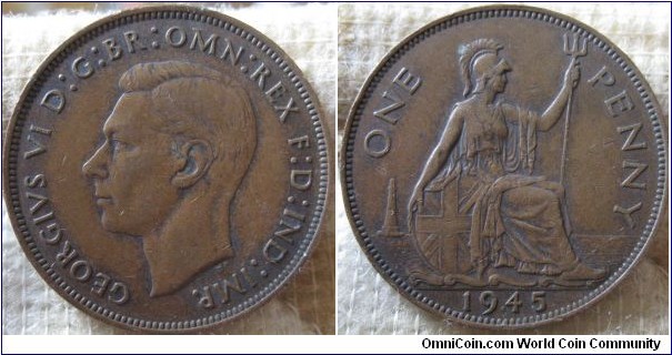 1945 penny VF+