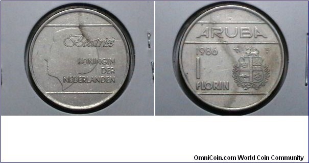 Aruba 1986 1 Florin KM# 5 