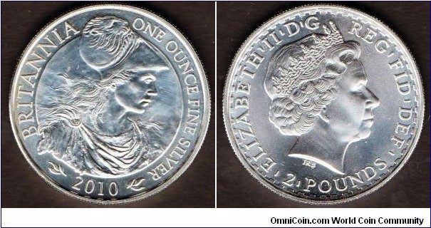 £2 Silver
Britannia designed by Suzie Zamit 
Queens head designed by Ian Rank-Broadley