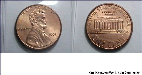U.S. 2003-P 1 Cent KM# 201b 