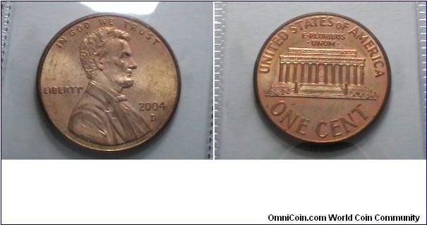 U.S. 2004-D 1 Cent KM# 201b 