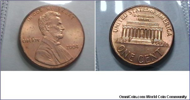 U.S. 2004-P 1 Cent KM# 201b 