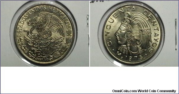 Mexico 1975-M 50 Centavos KM# 452 