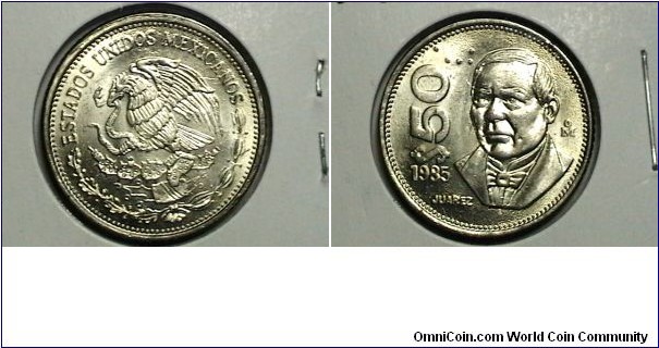 Mexico 1985-M 50 Pesos KM# 495 
