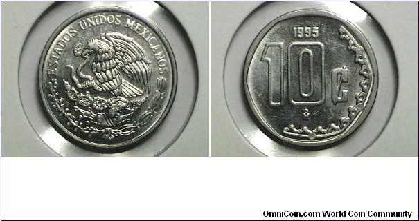 Mexico 1995-M 10 Centavos KM#  547 