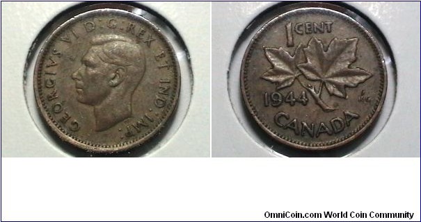 Canada 1944 1 cent KM# 32 