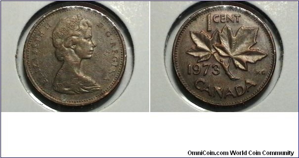 Canada 1973 1 cent KM# 59.1 
