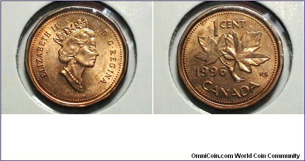 Canada 1996 1 cent KM# 181 