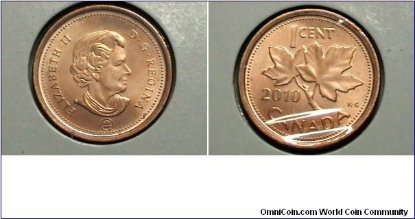 Canada 2010L 1 Cent KM# 490 