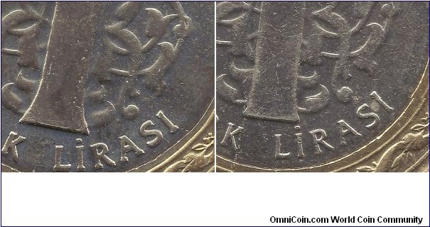 1 Turkish Lira 2009 I & II