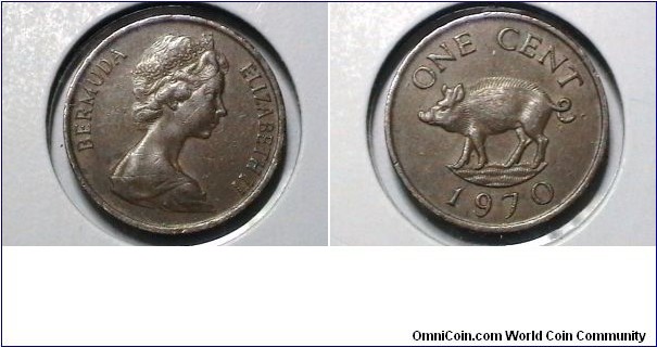 Bermuda 1970 1 Cent KM# 15 