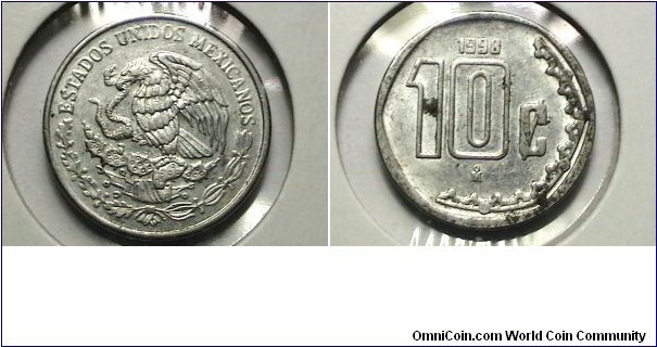 Mexico 1998-M 10 Centavos  KM# 547 