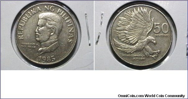 Philippines 1985 50 Sentimos KM# 242.1 