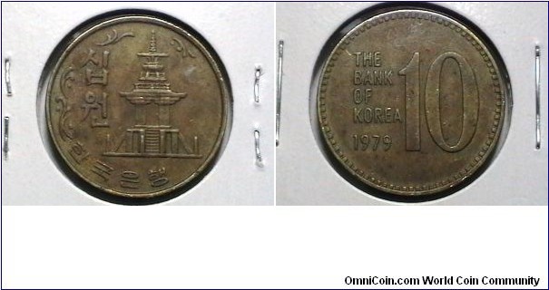 Korea-South 1979 10 Won KM# 6a 