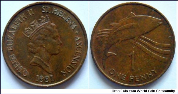 1 penny.
1991, Saint Helena and Ascension










