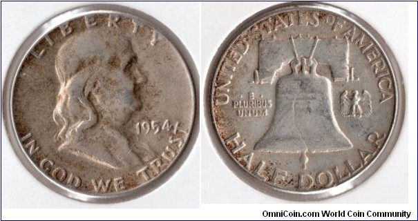 half dollar/ 50 cents - gold tonned