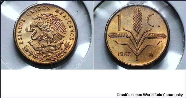 Mexico 1963-M 1 Centavo KM# 417 