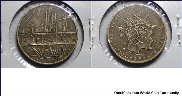 France 1980 10 Francs KM# 940 