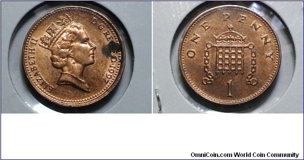 Great Britain 1997 1 New Penny KM# 935a 