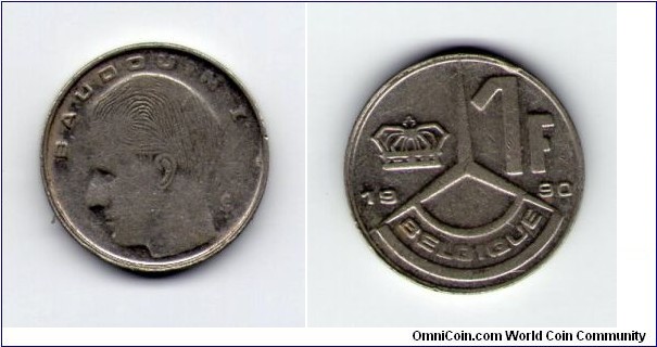 1 Frank Nickel-Plated Iron (French legend).