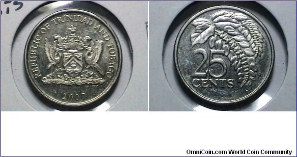 Trinidad and Tobago 2007 25 Cents 