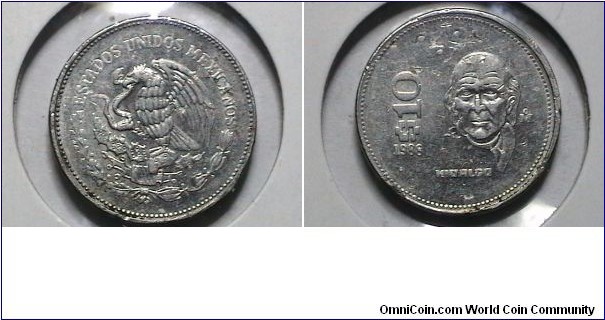 Mexico 1988-M 10 Pesos KM# 512 