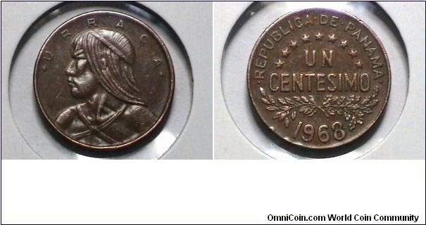 Panama 1968 1 Centesimo KM# 22 