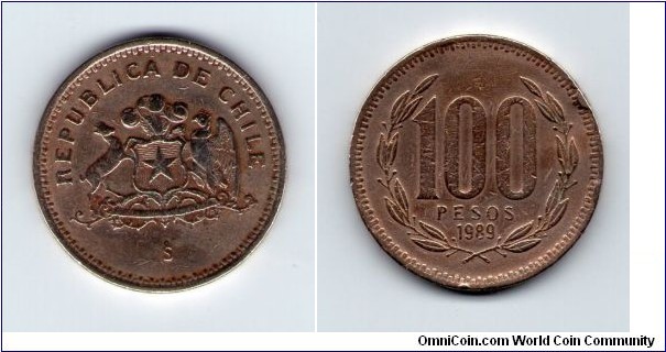 100 Pesos Aluminum-Bronze.