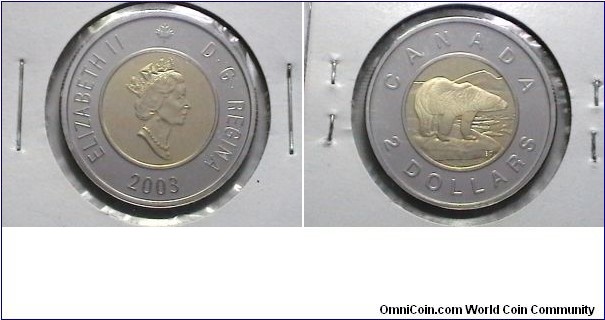 Canada 2003 2 Dollar Old Effiage KM# 270 