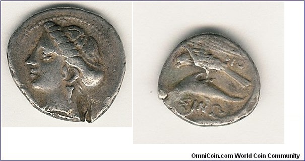 Struck under the autority of Diogenes of Sinope. Debased (90%) silver drachm. For this crime, he was exiled and moved to Athens.