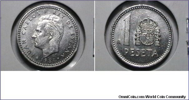 Spain 1986 1 Peseta KM# 821 