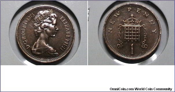 Great Britain 1975 1 New Penny KM# 915 