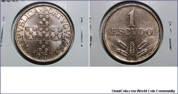 Portugal 1973 1 Escudos KM# 597 