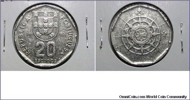 Portugal 1987 20 Escudos KM# 634 