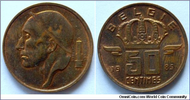 50 centimes.
1985, Belgie