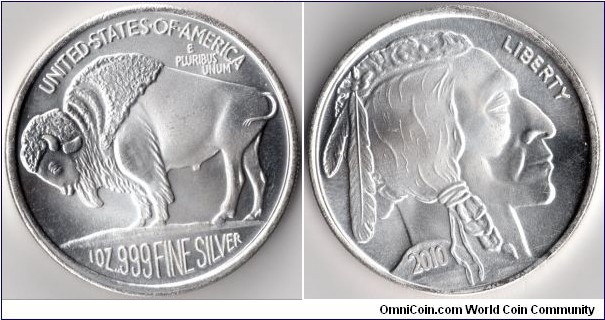 1 Oz .999 silver