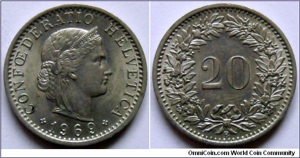 20 rappen.
1969 (B)