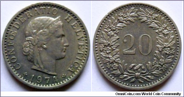 20 rappen.
1974