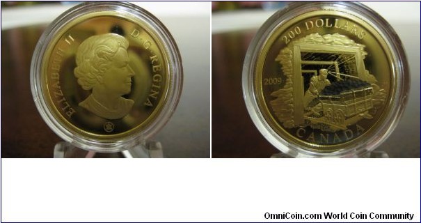 2009 22-KARAT GOLD COIN– COAL MINING TRADE
