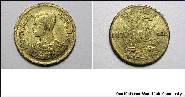 Thailand (1957-1958) 10 Satang y#79a 