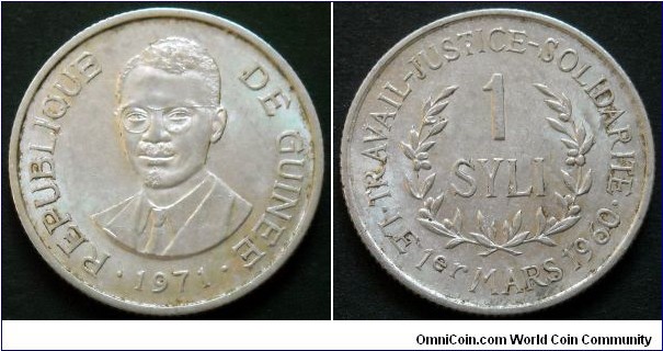 1 syli.
1971