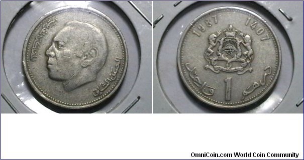 Marocco 1986 1 Dirham KM# 88 