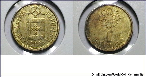 Portugal 1986 1 Escudo Km# 631