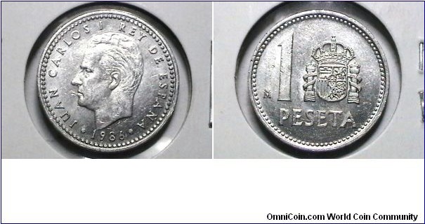 Spain 1986 1 Peseta KM# 821 obv